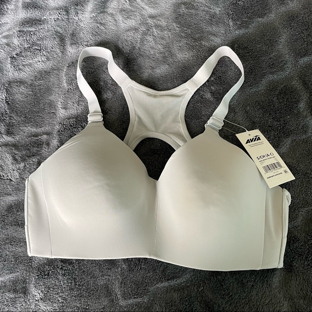 NWT Avia high impact blue sport bra